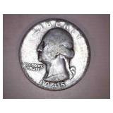 1945-D Silver Washington Quarter