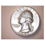 1952 Silver Washington Quarter