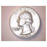 1958-D Silver Washington Quarter