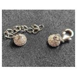 Sterling Silver magnetic sphere w/latch