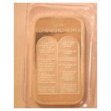 Silver Ten Commandments ingot