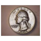 1956 Silver Washington Quarter