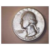 1946-S Silver Washington Quarter