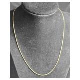 17" gold tone Sterling Silver KA 1772 Italy chain