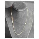 18" gold tone Sterling Silver necklace