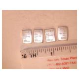 4 - 1 g. silver chips; .999 fine silver