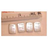 4 - 1 g. silver chips; .999 fine silver