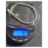Sterling Silver tennis bracelet w/clear stones