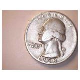 1950-D Silver Washington Quarter