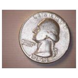 1953 Silver Washington Quarter