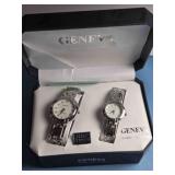 2 Geneva Classic Collection watches; Quartz
