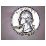 1959-D Silver Washington Quarter