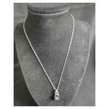 10.5MM Cultured Tahitian Pearl Pendant w/chain