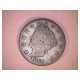1884 V Nickel