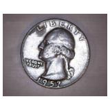 1957-D Silver Washington Quarter