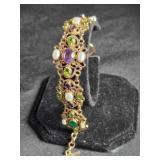 Nicky Butler bracelet w/assorted gemstones
