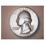 1952-D Silver Washington Quarter