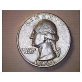 1954-D Silver Washington Quarter