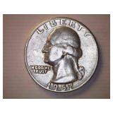 1957-D Silver Washington Quarter