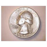 1956 Silver Washington Quarter