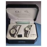 2 Geneva Classic Collection watches; Quartz