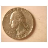 1957-D Silver Washington Quarter