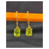 Gold tone Sterling Silver hoop earrings