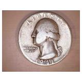 1941-D Silver Washington Quarter