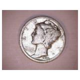 1936 Silver Mercury Dime