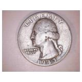 1943-D Silver Washington Quarter