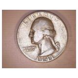 1941 Silver Washington Quarter