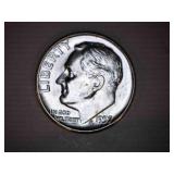 1957 Silver Roosevelt Dime