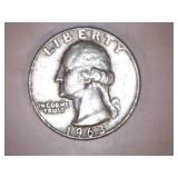 1963-D Silver Washington Quarter