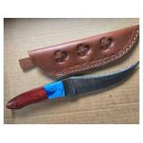 Trailing point hunting knife; 10" overall 6" blade