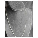 17"Sterling Silver chain necklace