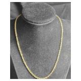 17" gold tone Sterling Silver chain necklace
