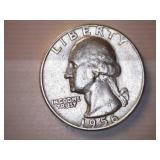 1956-D Silver Washington Quarter