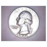 1952-D Silver Washington Quarter