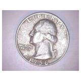 1956-D Silver Washington Quarter