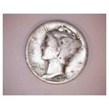 1936-S Silver Mercury Dime