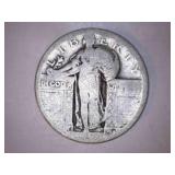 Standing Liberty Quarter; uncertain date; D mint