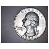 1953-S Silver Washington Quarter