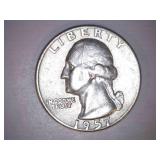 1957-D Silver Washington Quarter