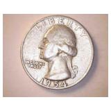 1954-D Silver Washington Quarter