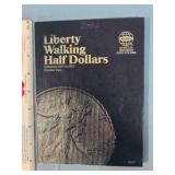 Whitman Coin Folder; Liberty Walking Half Dollars