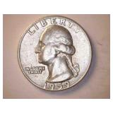 1959-D Silver Washington Quarter