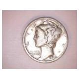 1936 Silver Mercury Dime
