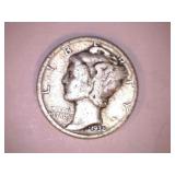1936 Silver Mercury Dime