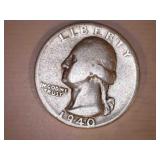 1940-S Silver Washington Quarter