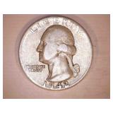 1942 Silver Washington Quarter